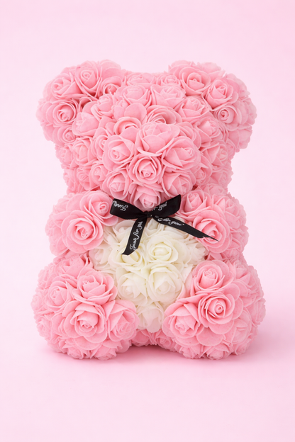 Kwiatowy Miś z Róż - Idealny Prezent na Każdą Okazję